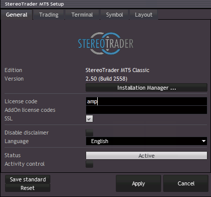 StereoTrader License Code - AMP